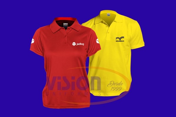 Camisas polo para uniformes masculinos e femininos